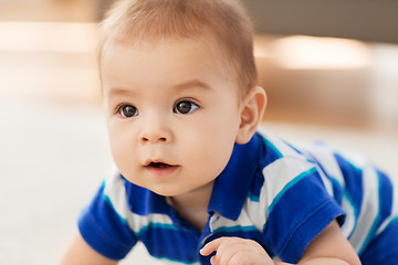 Image showing close up of sweet little asian baby boy