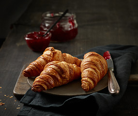 Image showing freshly baked croissants