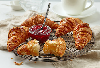 Image showing freshly baked croissants