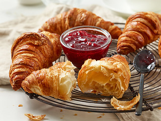 Image showing freshly baked croissants