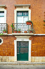 Image showing Facade of living house in Faro city