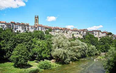 Image showing Panoramic view of Fribourg, Switzerland