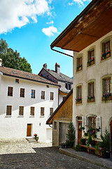 Image showing Buildings of Gruyere, Switzerland