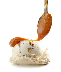 Image showing ice cream and soft caramel