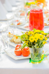 Image showing Served table with different dishes