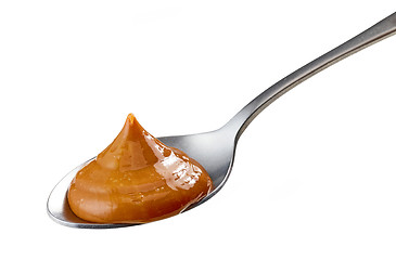 Image showing spoon of caramel