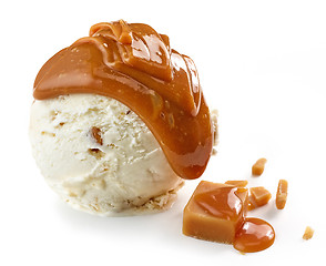 Image showing ice cream and soft caramel