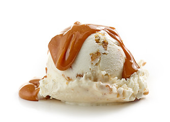 Image showing ice cream with soft caramel