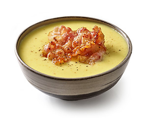 Image showing bowl of vegetable cream soup