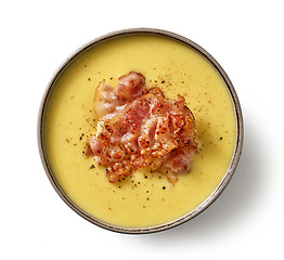 Image showing bowl of vegetable cream soup