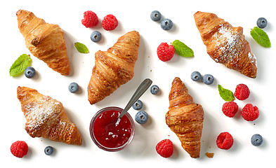 Image showing freshly baked croissants