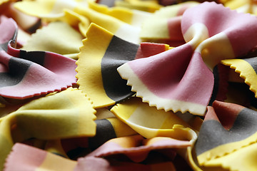 Image showing Close-up of colorful pasta 