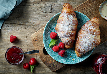 Image showing freshly baked croissants