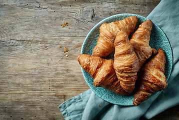 Image showing freshly baked croissants