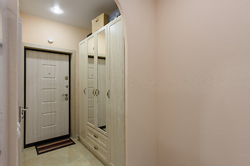 Image showing View of the hallway in an ordinary small apartment