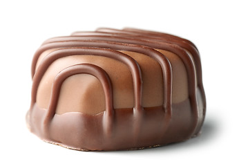 Image showing chocolate praline on white background