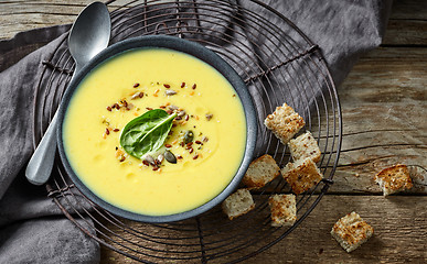 Image showing vegetable cream soup