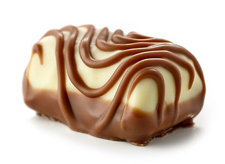 Image showing chocolate praline on white background