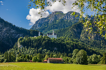 Image showing Neuschwanstein Castle Bavarian Alps Germany