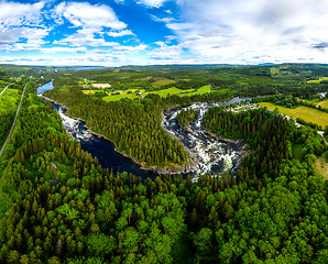 Image showing Ristafallet waterfall in the western part of Jamtland is listed 