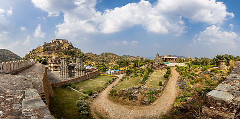 Image showing Kumbhalgarh is a Mewar fortress on the westerly range of Aravall