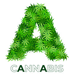 Image showing Cannabis Hemp Leaf Logo