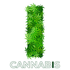 Image showing Cannabis Hemp Leaf Logo