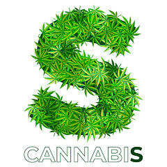 Image showing Cannabis Hemp Leaf Logo