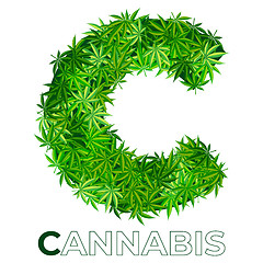 Image showing Cannabis Hemp Leaf Logo