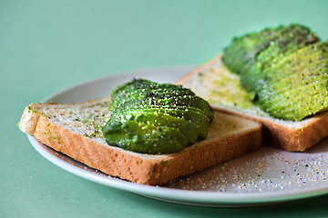 Image showing Avocado on toast