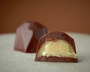 Image showing homemade chocolate praline