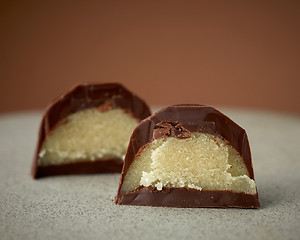 Image showing homemade chocolate praline