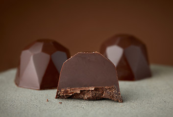 Image showing chocolate candies macro
