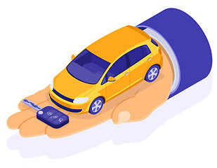 Image showing Sale Purchase Rental Sharing Car Isometric