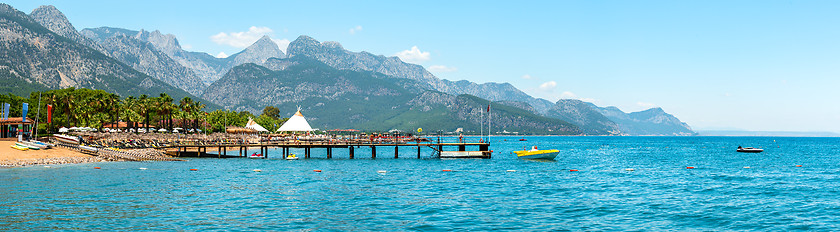 Image showing Mediterranean beach in Kemer