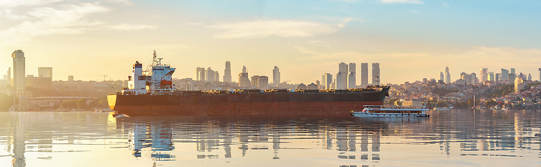 Image showing Ship and Bosphorus Strait