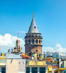 Image showing Galata tower and in Turkey