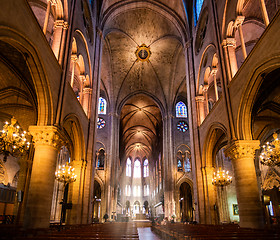 Image showing Interior of Notre Dame