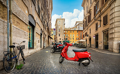 Image showing Little street in Rome