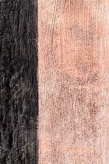 Image showing Textured pink and black wall