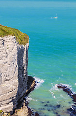 Image showing Sailing on the Normandy Coast