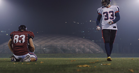 Image showing American football players in action