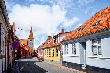 Image showing Streets of a small danish village