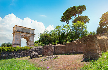 Image showing Roman Forum and Park