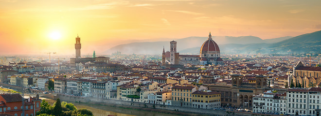 Image showing Florence in evening