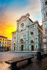 Image showing Famous basilica in Florence