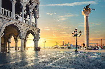 Image showing Sunset in Venice