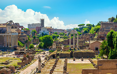 Image showing Ancient ruins in Italy