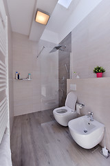 Image showing luxury stylish bathroom interior