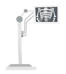 Image showing Medical x-ray machine vector cartoon illustration.